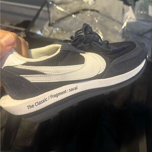Nike Fragment Sacai Men's Black White Sneakers